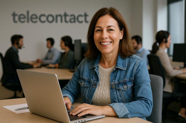 Professioneel helpdesk team van Telecontact